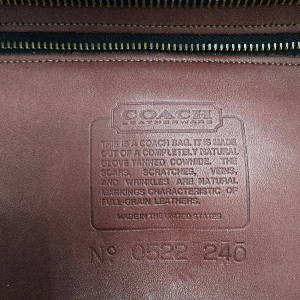 Vintage COACH Brighton Bag Burgandy - Picture 7 of 13